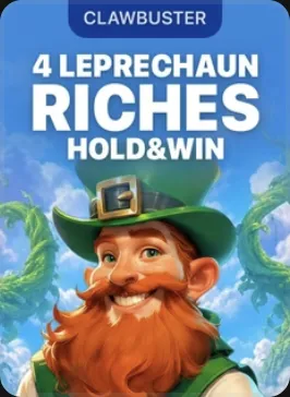 4 Leprechaun Riches Hold & Win la Powerbet